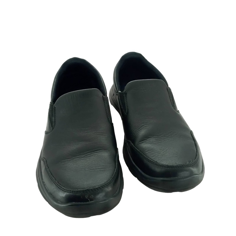 Skechers Relaxed Fit Memory Foam Gel Infused Black Slip On Shoes Men's Size 9
